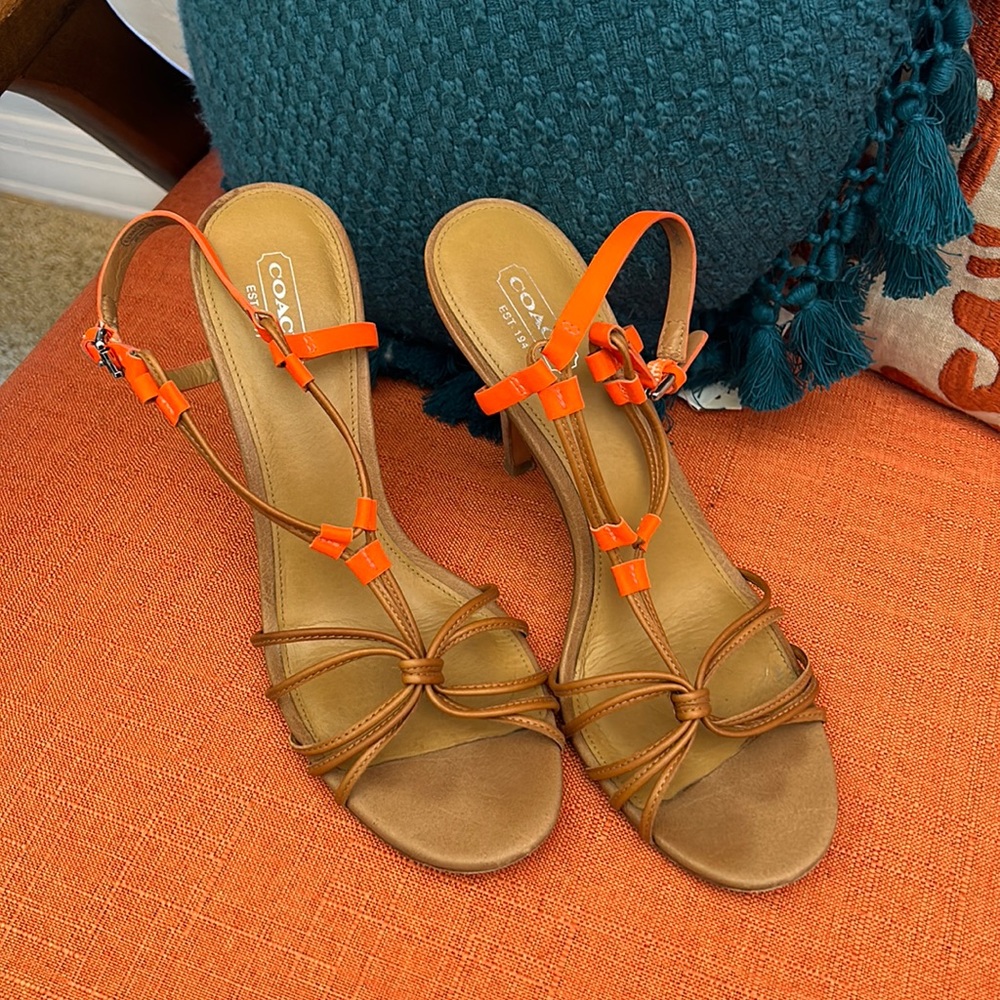 COACH Lana Strappy Heeled Sandal